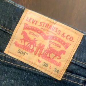 Levi’s 505 jeans size 36 x 34